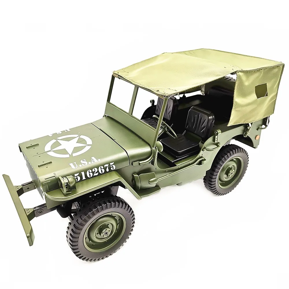 

Remote control car 1;10 Off-Road Jeep 4wd Proportional Control Crawler Military Truck With Canopy RC Car Vehicle