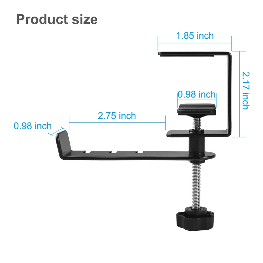 Wall Mounted Headset Holder Hanger Headphone Bracket Under Desk Hook Earphone Stand Holder for Earphones Accessories