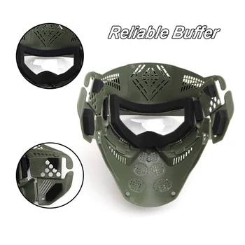 

Transparent Lens Full Face Protection tactical helmet CS Field Tactical Protective Suitable For CS Survival Game Shooting