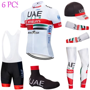 

2020 TEAM UAE cycling jersey 20D bike Short Wear Breathable Men Ropa Ciclismo Bicycling sleeve warmers Jersey bike Pants