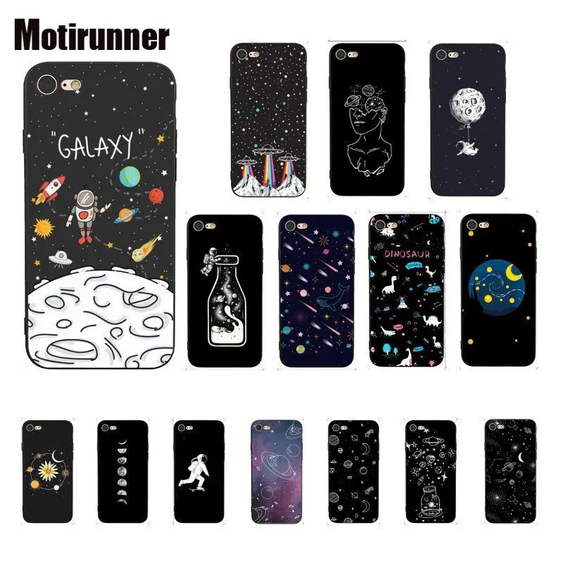 Бренд Sky Space Planet астронавт НЛО динозавр чехол для телефона IPhone 8 7 6 6S 6Plus 5 5S SE XR X XS MAX