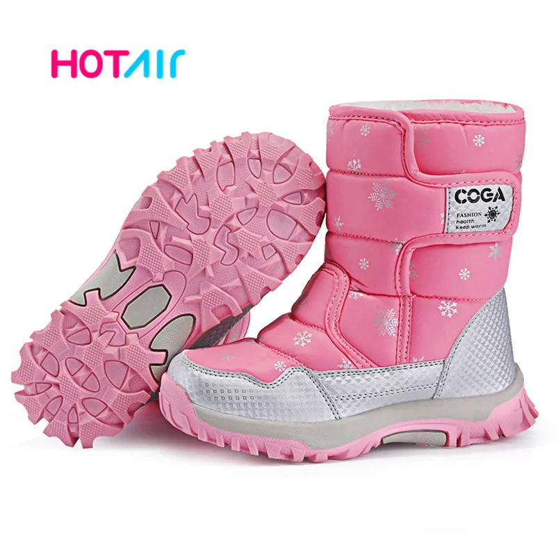 Tanie Dziewczęce buty różowe buty 2022 styl dziecięce śniegowce zimowe ciepłe sklep