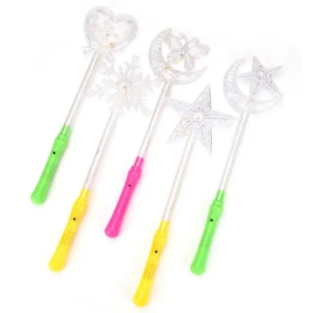 LED Flashing Glow Headband Cosplay Light Hairband Concert Wand Stick Star Snowflake Flashing Sticks 5