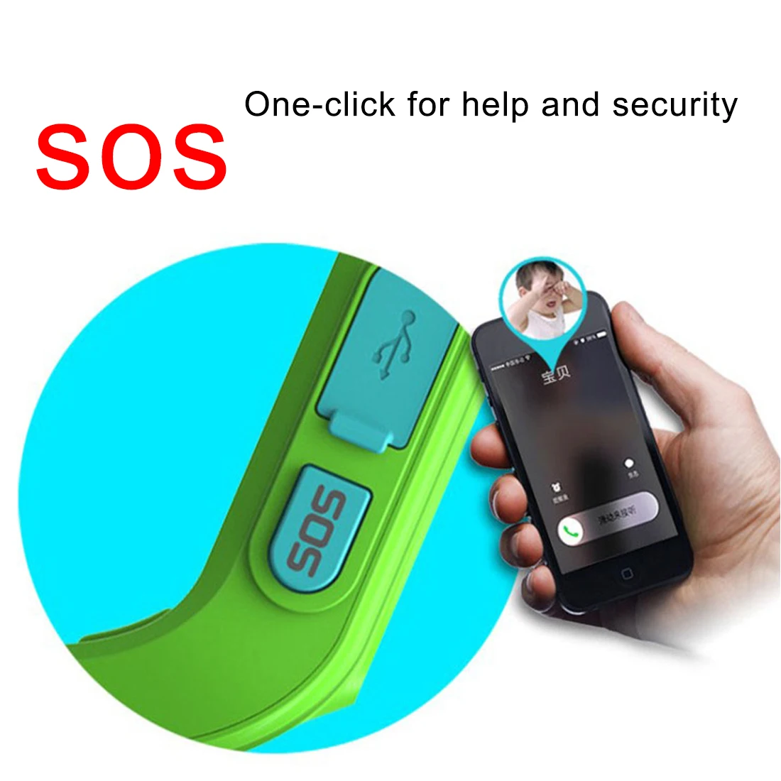 NEW Hot Anti Lost Q50 OLED Child GPS Tracker SOS Smart Monitoring Positioning Phone Kids GPS Baby Watch Compatible IOS & Android