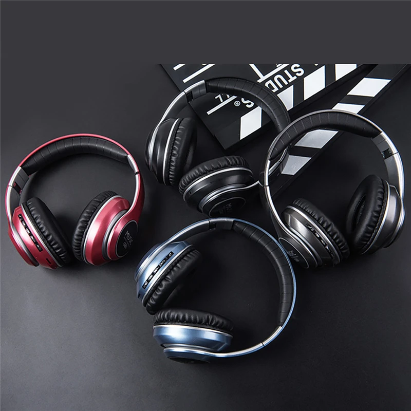 

VJ033 Wireless Bluetooth Headphones Folding LED Earphones Music Sports Plug Cartoon Headset for Huawei Casque sans fil bluetooth