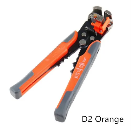 Pliers-HS-D2-Orange HS-D1 5-в-1 автоматический инструмент для зачистки проводов кабеля резак Мультитул провод зачистки инструменты Клещи для обжима кабеля щипцы 0,2-6.0mm ² HS-D2 - Цвет: Pliers-HS-D2-Orange