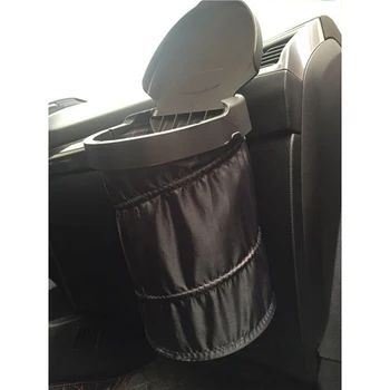 

Well Universal Car Trash Can Portable Car Garbage Bin Collapsible Trash Can With Cover