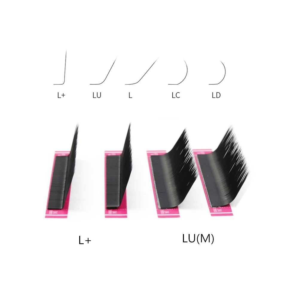 

L M Lashes Extension 8-15mm & Mix Individual Eyelashes L+/LU/M Curl Mink False Eyelashes Extension Matte Silk Lashes Cilia