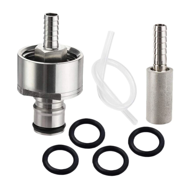 

Brewing Beer Carbonation Cap Ball Lock Type with 30Cm Silicone Tube(Cap with Stone)