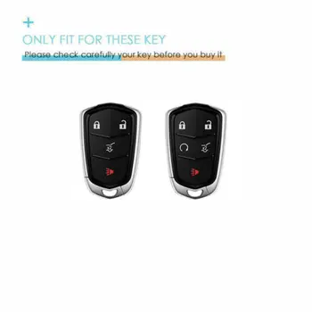 Copertura della cassa chiave dell'automobile per Cadillac ATS-L XTS XT5 CTS CT6 copertura chiave dell'automobile ATS 28T SRX Escalade 2015 Car Styling portachiavi accessori - Copertura della cassa chiave dell automobile per Cadillac ATS L XTS XT5 CTS CT6 copertura