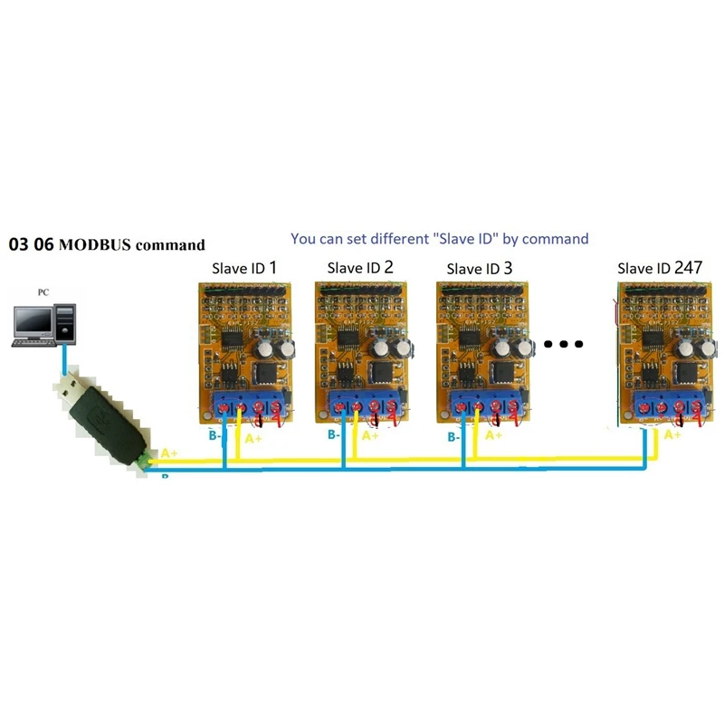 5 В/10 в 7 каналов RS485 аналоговый прибор для пробоотбора напряжения ModBus RTU плата ADC 0 20