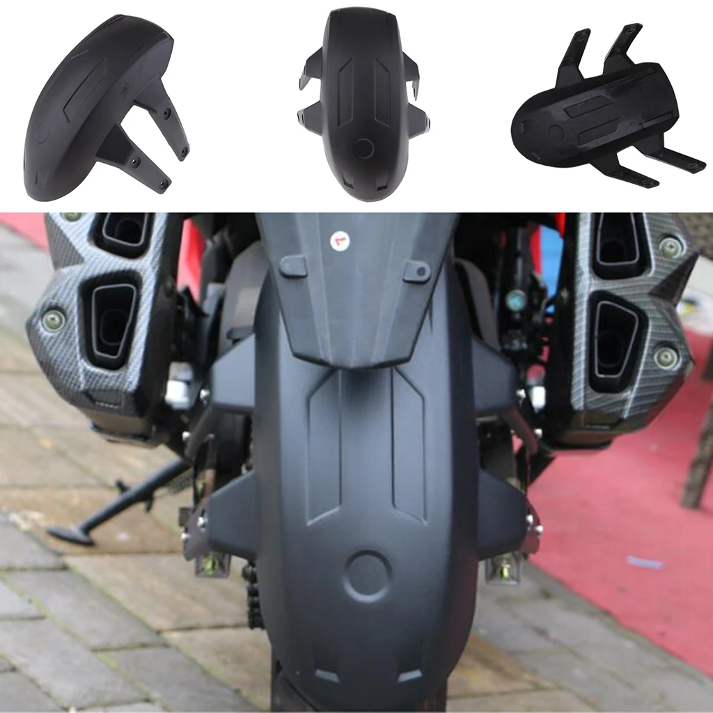 Motorcycle Rear Wheel Fender Splash Mud Guard with Mounting Bracket #001