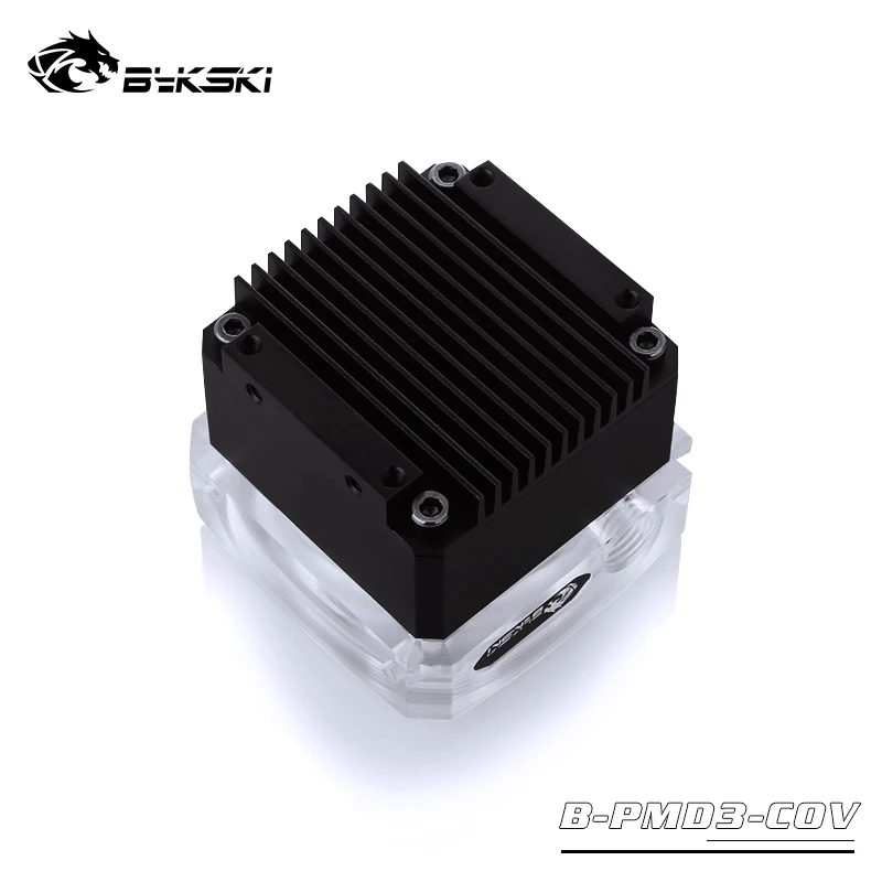 Bykski-bomba Ddc Elevador de Fluxo Máximo de 10w Metros 600l h Tamanho do Radiador 62*62*58 mm Suporta Combo Reservatório 5v Luz de Pinos Ventiladores e resfriadores - Imagem 3