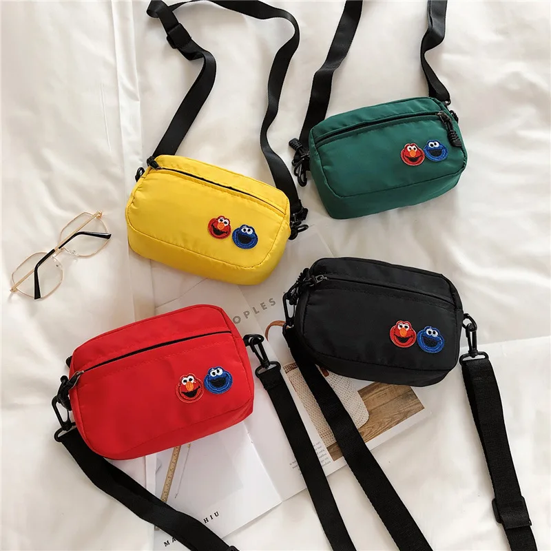 

Summer New Style Fashion Trendy Bag Cute Soft Girl Embroidered Oxford Cloth Harajuku Shoulder Bag Satchel Couples Trend Bag