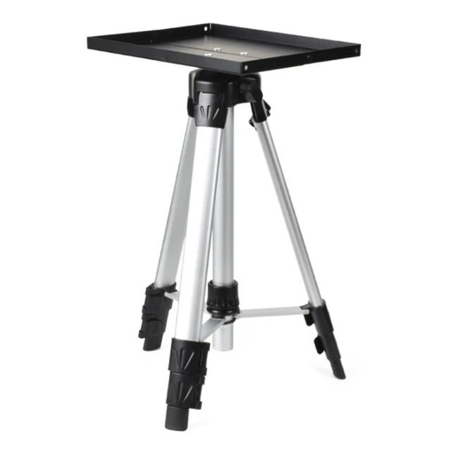 Plateau Pour Projecteur Et Moniteur - Support Portable Avec Vis 1/4" Pour Trépied, 25x18 Cm Noir