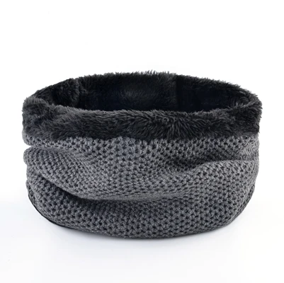 Gray2 Scarf Зимняя шапка Мужская теплая вязаная шапка и шарф Наборы толстый двойной слой Добавить Бархат шапки Женские спортивные повседневные наборы шапка - Цвет: Gray2 Scarf