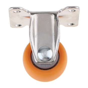

Heavy Duty Top Plate Fixed Castor Nylon Wheels Trolley Furniture Caster