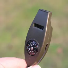 Аварийный свисток многофункциональный инструмент с лупой, компасом, термометром для походов, кемпинга, активного отдыха