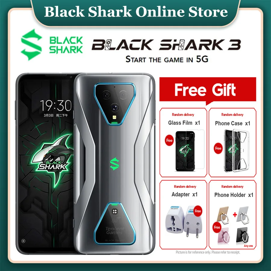 Original Xiaomi Black Shark 3 Global Version 8G 128G Gaming 5G Mobile phones Octa Core 4720mAh 6.67 Original Xiaomi Black Shark 3 Global Version 8G 128G Gaming 5G Mobile phones Octa Core 4720mAh 6.67