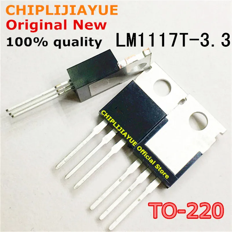 10PCS LM1117T-3.3 TO220 LM1117-3.3 LM1117T 3.3V LM1117 TO-220 New and Original IC Chipset | Электронные компоненты и