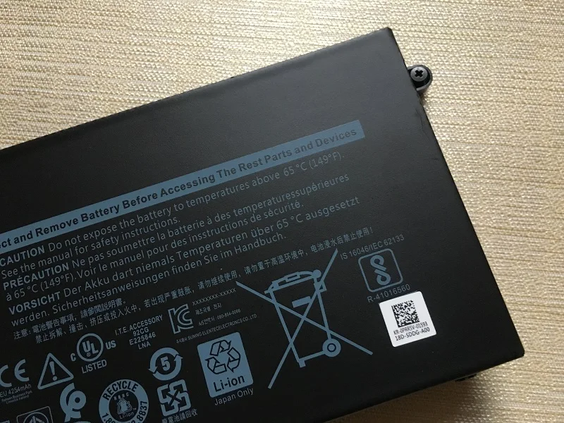 SupStone 51WH подлинный новый оригинальный 93FTF Аккумулятор для ноутбука Dell Latitude 5280 5480