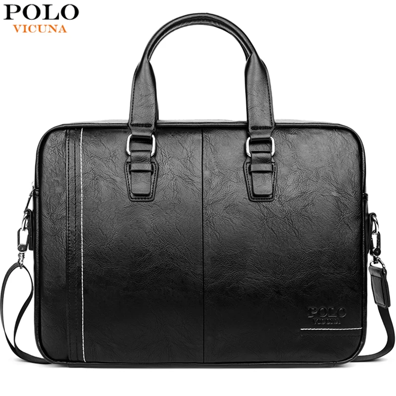 VICUNA POLO мужской Портфели Новое Прибытие Высокого Качества Кожаный Человек Сумка