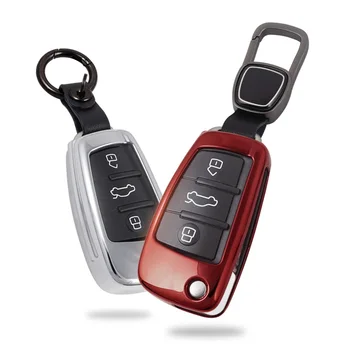 

Lsrtw2017 Zinc Allo Car Remote Control Key Case for Audi A4 A6 Q5 A5 A8 Q7 Interior Accessories
