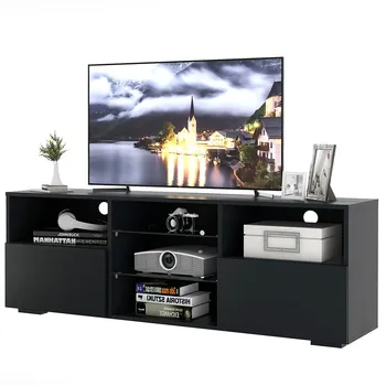 

Tv Stand Table Living Room Home Furniture Wooden Panel Tv Stand Tv Cabinet Bench Assembly Mueble With 2 Drawer Storage Cabinet