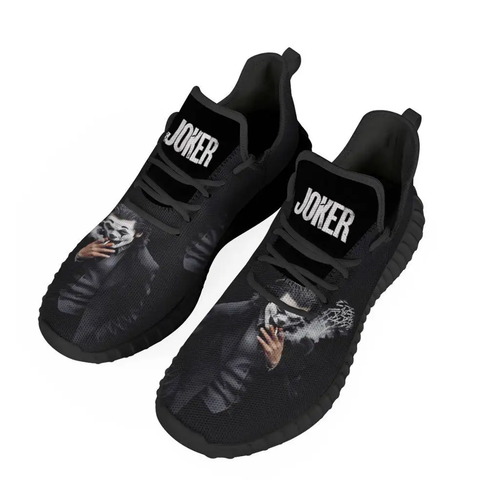 Women Custom Shoes Pattern Logo Flying Weave Men Sneakers Platform Trainers Breathable Mesh Running Joker Clown |