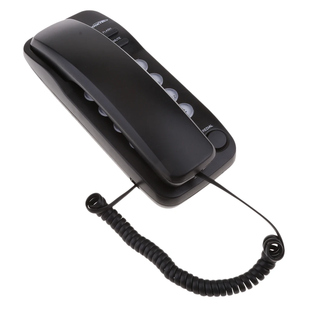 Portable Hanging Corded Phone Home Wall Line Telephone Office Business