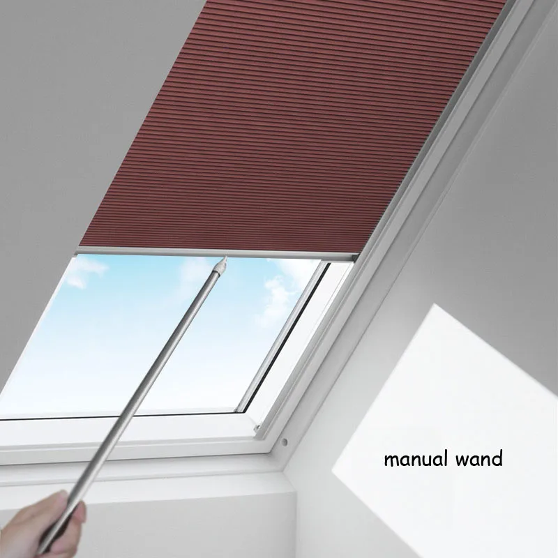 Manual Model Skylight Blinds For Balcony Dormant Window Honeycomb Manual Model Skylight Blinds For Balcony Dormant Window Honeycomb
