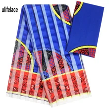 Новое фатиновое платье шелковой ткани модные африканские органзы кружевной ткани шаблон дизайн окружающей среды 2 ярдов шелковой лентой для вечерние платье WL-102