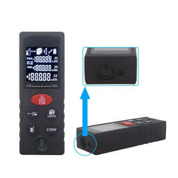 

Ketotek Laser Rangefinder Distance Meter 40m 60m 80m 100m Level Area Volume Measuring Gauge Tape Range Finder