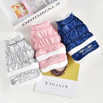 

Snow Sleeveless Dog Clothing Chihuahua Yorkie Pomeranian Schnauzer Coat Drop Shipping Winter Pet Outfit Girl Skirt XS XXL Cat