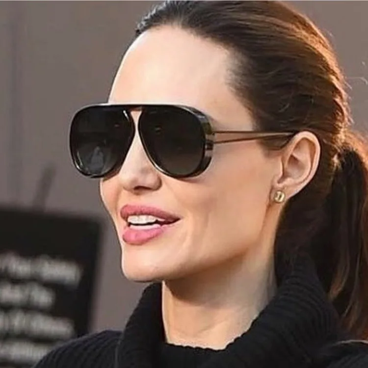 

New Style Large Frame Sunglasses In Europe and America In 2019,Sunglasses for Men and Women,Thick Frame