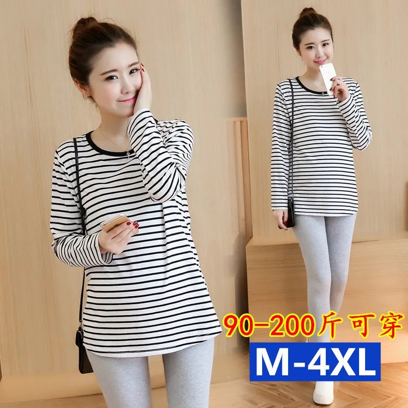 

Spring And Autumn New Style Maternity Clothes T-shirt Long Sleeve Abdominal Support Base Shirt Women's Fall And Winter Clothes S