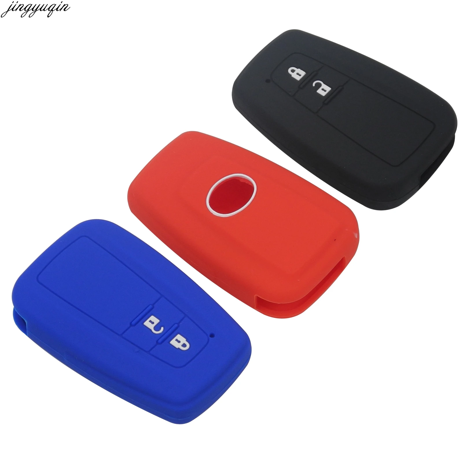Silicone Remote Key Case Fob Cover For Toyota Camry Corolla Prado Landcruiser