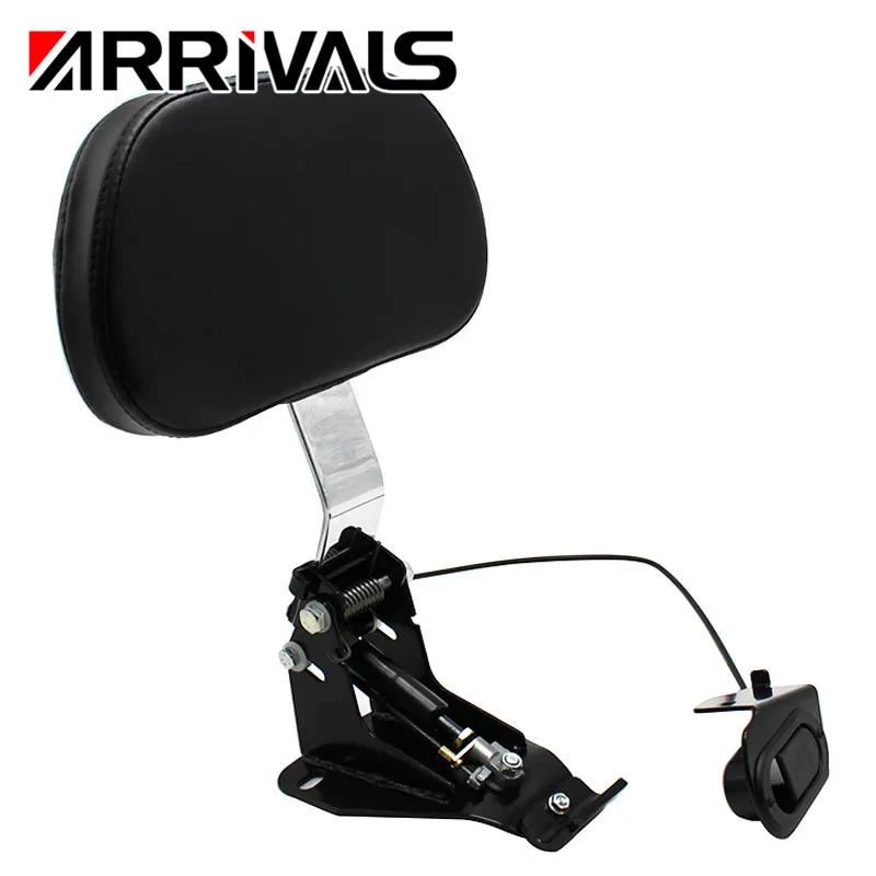 For Harley Touring 2009-2019 Road King Electra Glide CVO Street Glide For Adjustable Rider Backrest Mounting Kit Chrome For Harley Touring 2009-2019 Road King Electra Glide CVO Street Glide For Adjustable Rider Backrest Mounting Kit Chrome