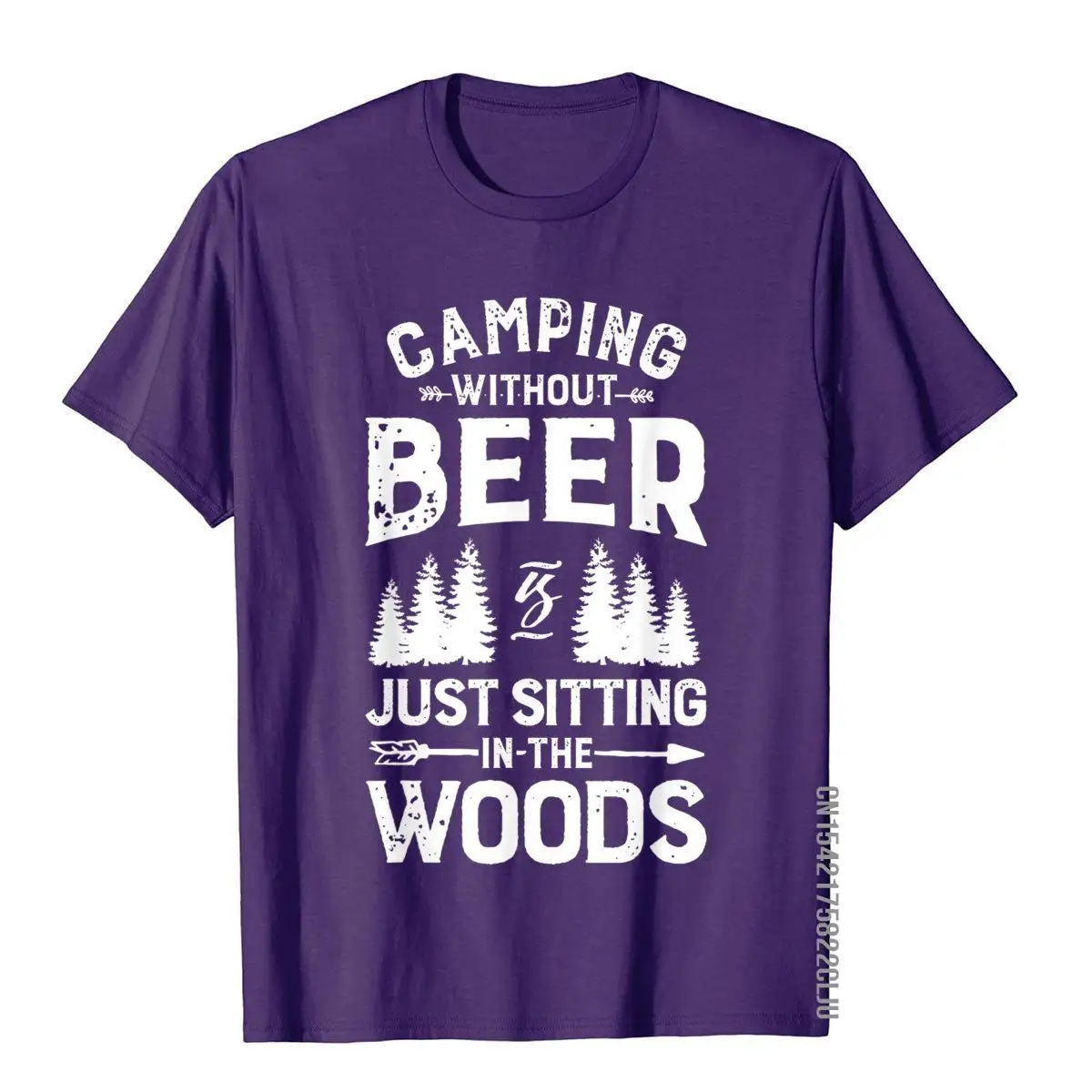 Camping Without Beer Is Just Sitting In The Woods T shirt__97A1658purple
