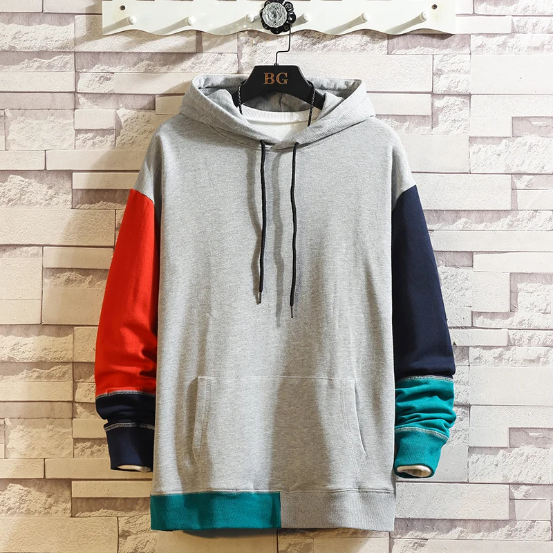 Hoodies Men Sweatshirts Brand Clothing new arrival patchwork Hoodie Men Tracksuit