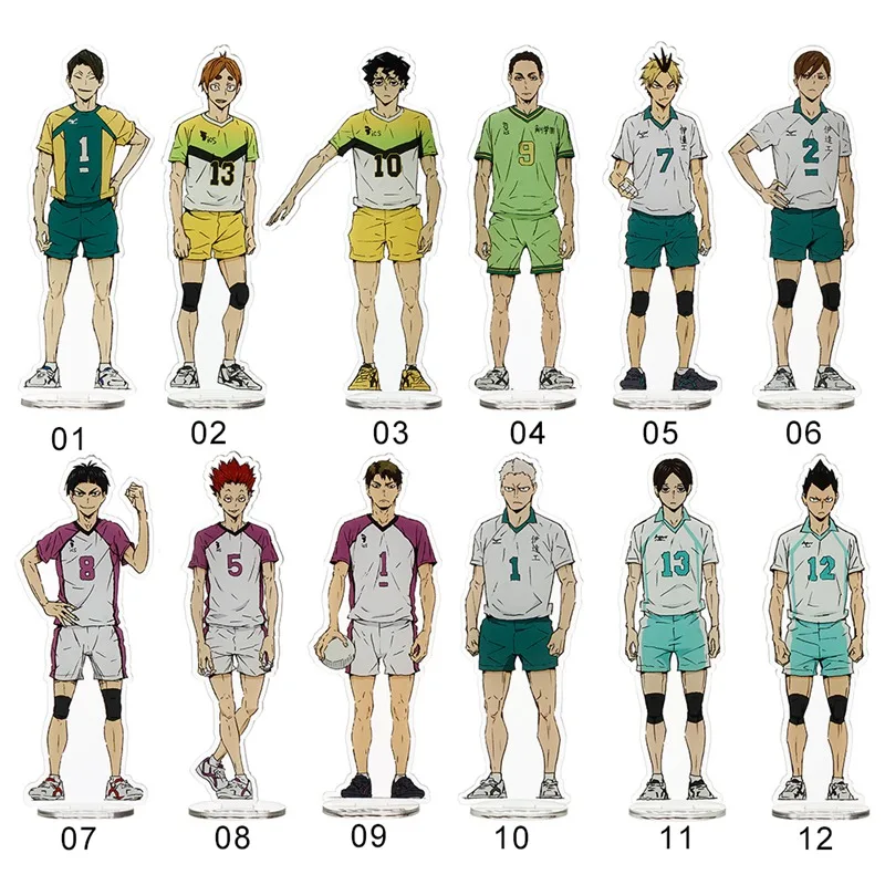 Аниме Haikyuu! Акриловая настольная подставка для фигурок волейбола подростков 15 см