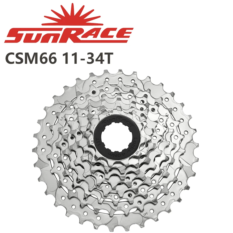 Sunrace CSM66 CSM680 카세트, 8 속도, 11-34T, 11-40T, 11-42T, MTB 산악 자전거용, 실버 및 블랙 색상