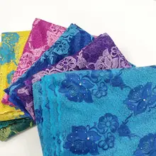 Африканская кружевная ткань высокое качество кружева нигерийский Тюль кружевная ткань невесты молочный шелк французская сетка кружева FabriWHB8-5 01