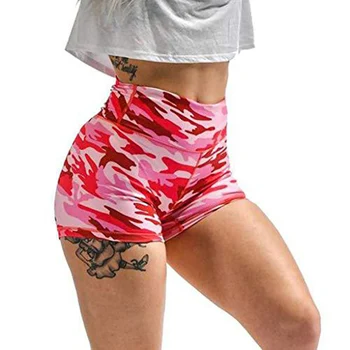 

Womens Short Shorts High Waisted Workout Shorts Camouflage Butt Lifting for Women Summer Fitness -MX8
