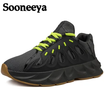 

Brand Platform Casual Shoes Men Volcanic Chunky Sneakers Dad Shoes Man Damping Tenis Walking Shoe Zapatillas Hombre Deportiva