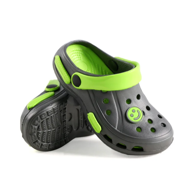 2-7 ans enfants Mules & sabots été garçons filles bébé Croc sandales double usage résistant à l'usure pantoufles enfants jardin chaussures H15