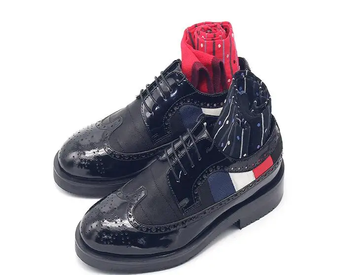 

Мужские туфли на шнуровке, с острым носком, из натуральной кожи