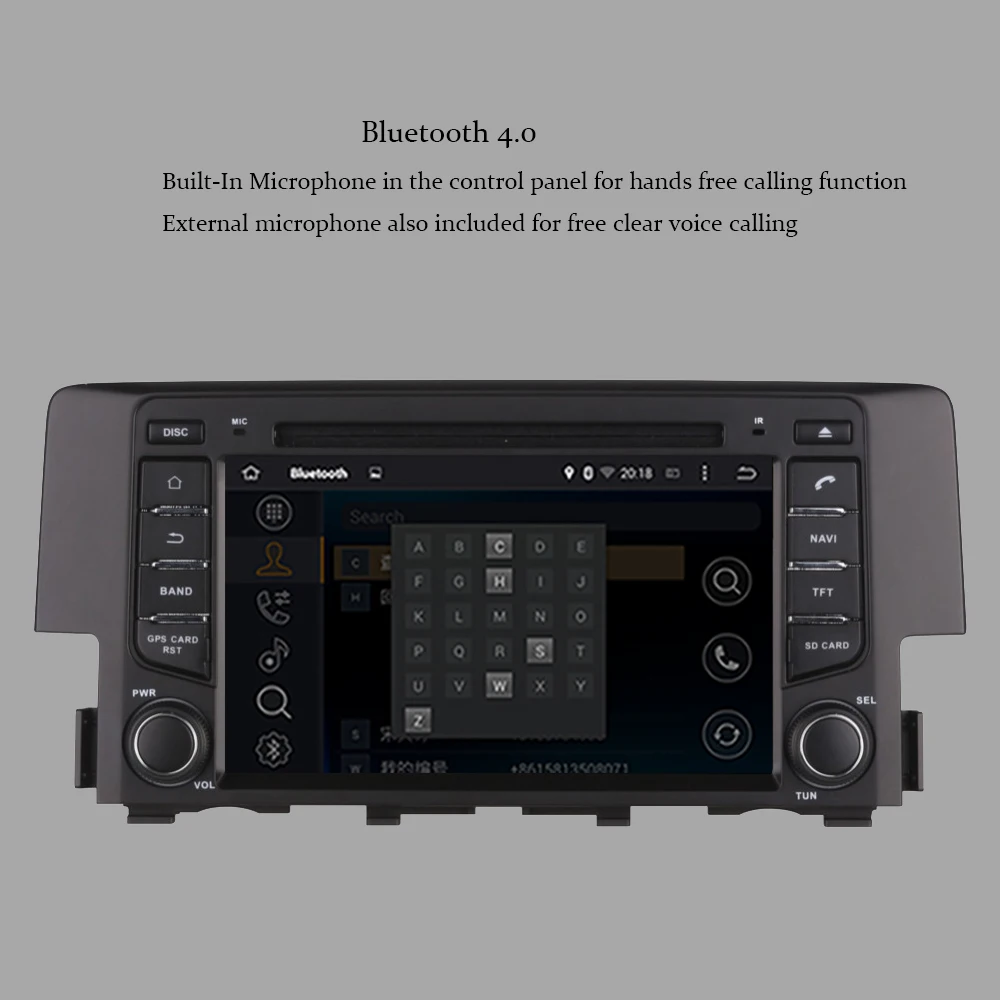 Sale Android 9.0 Octa Core 4GB RAM CAR DVD Player GPS Navigation Bluetooth For Honda Civic 2016-2020Head Unit Radio Stereo Multimedia 4