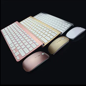 

Wireless Keyboard and Mouse Comb Silent Click Mutimedia 2.4G USB Keyboard Mouse Set for Notebook Office Supplies