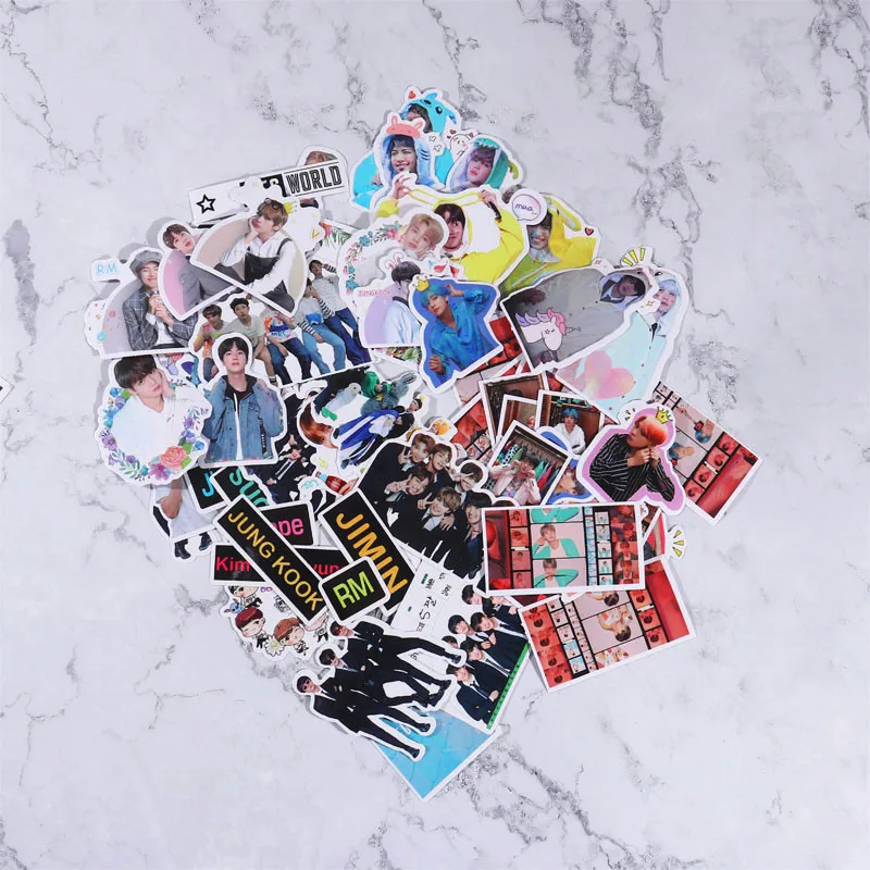 

Kpop Bangtan Boys Stickers Diary Calendar Album Scrapbooking Flakes Stickers Handbook Decoration Stationery Supplies Fan Gifts